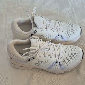 On Running Women's Cloudsurfer White Mesh Sneakers